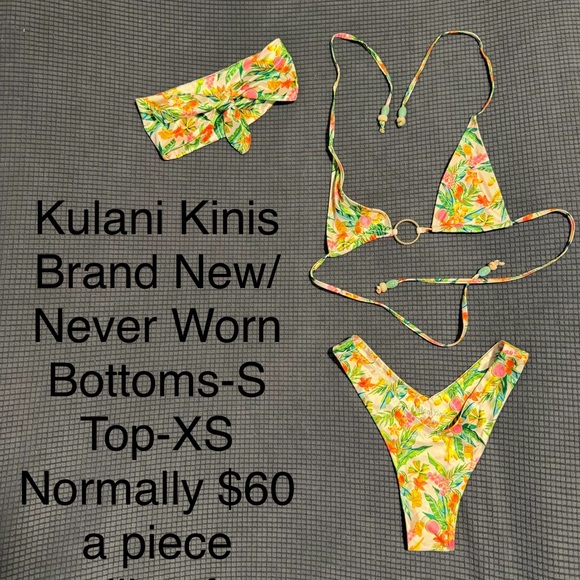 Kulani Kinis Other - Kulani Kinis Tropical Floral top/Bottoms